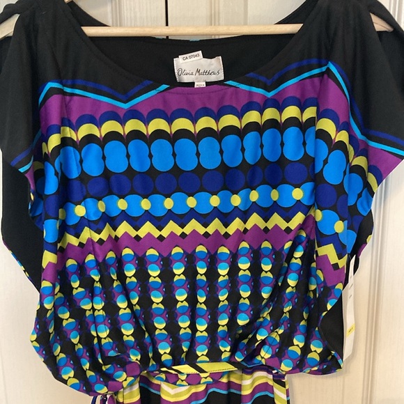 BNWT Olivia Matthews retro style midi dress. Size 6. - Picture 4 of 8